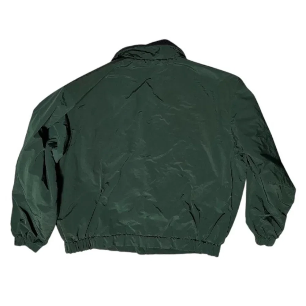 Croft & Barrow Dark Green Winter Jacket Fleece Inner Full Zip up Puffer Men's XL